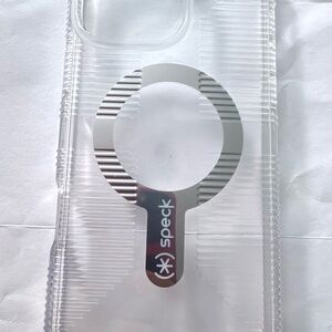 Speck Clear Phone Case with Silver Accents